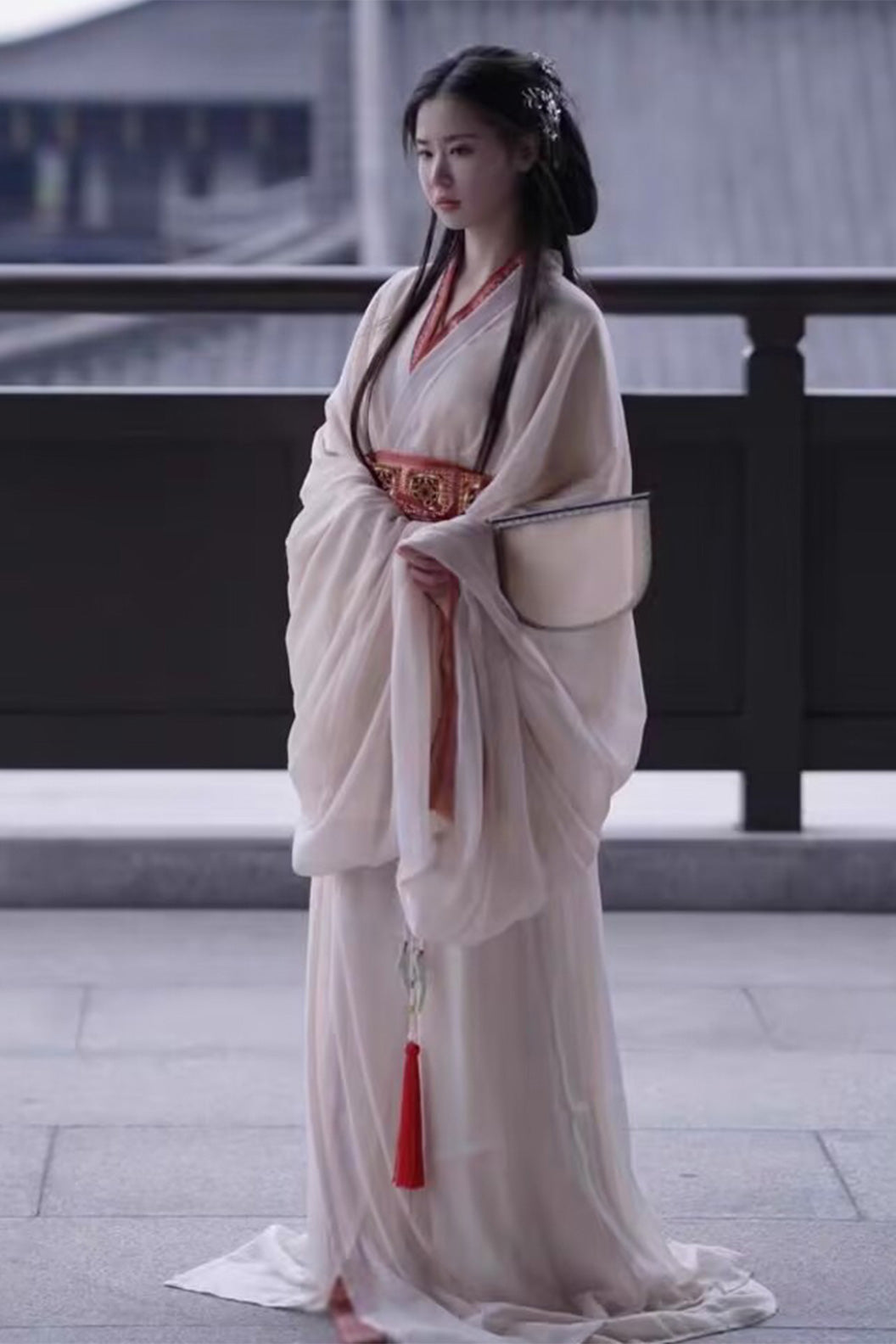 Warring states robe wide sleeved robe top with ruqun -xinghejiumeng 星河旧梦