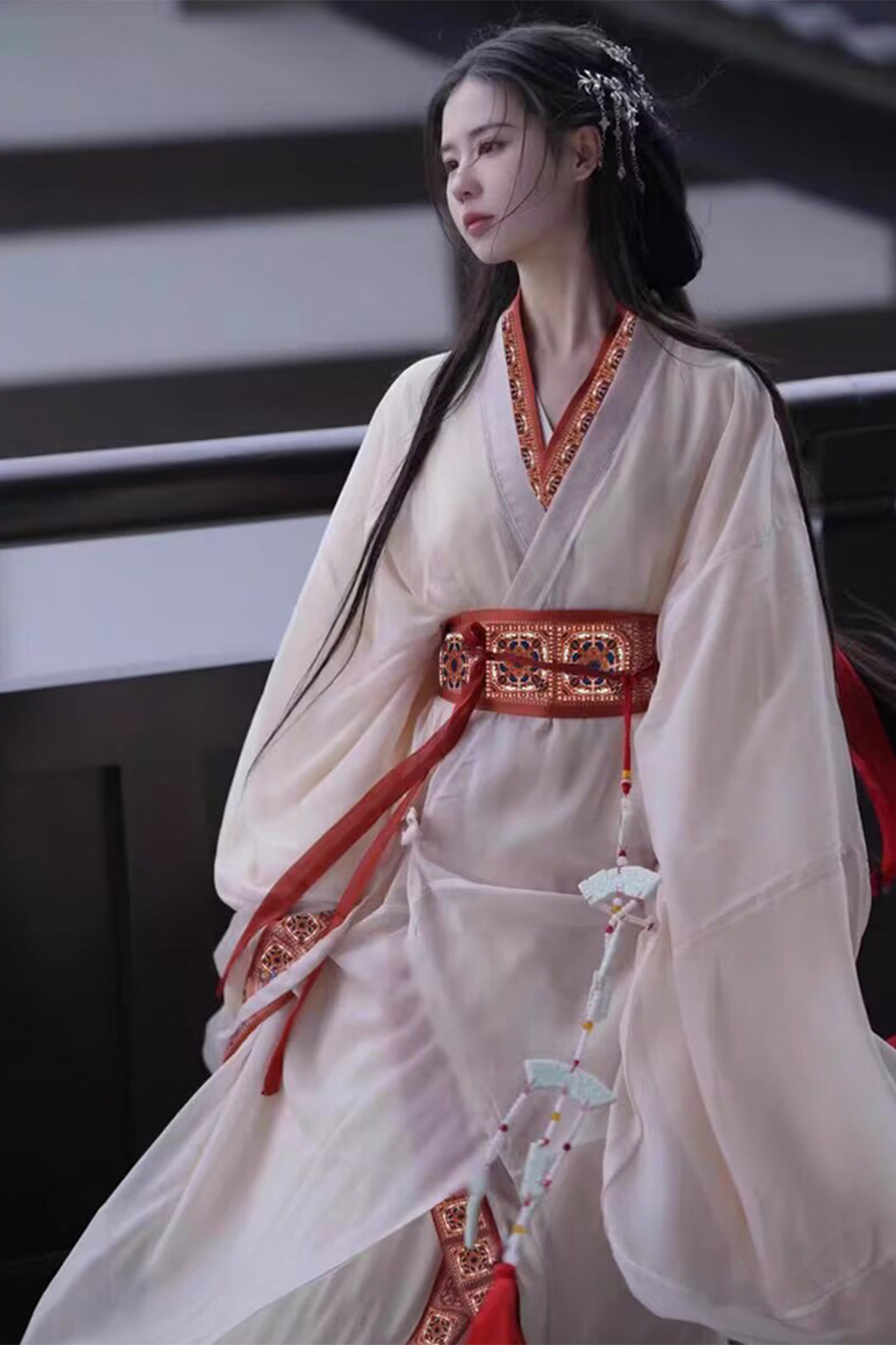 Warring states robe wide sleeved robe top with ruqun -xinghejiumeng 星河旧梦