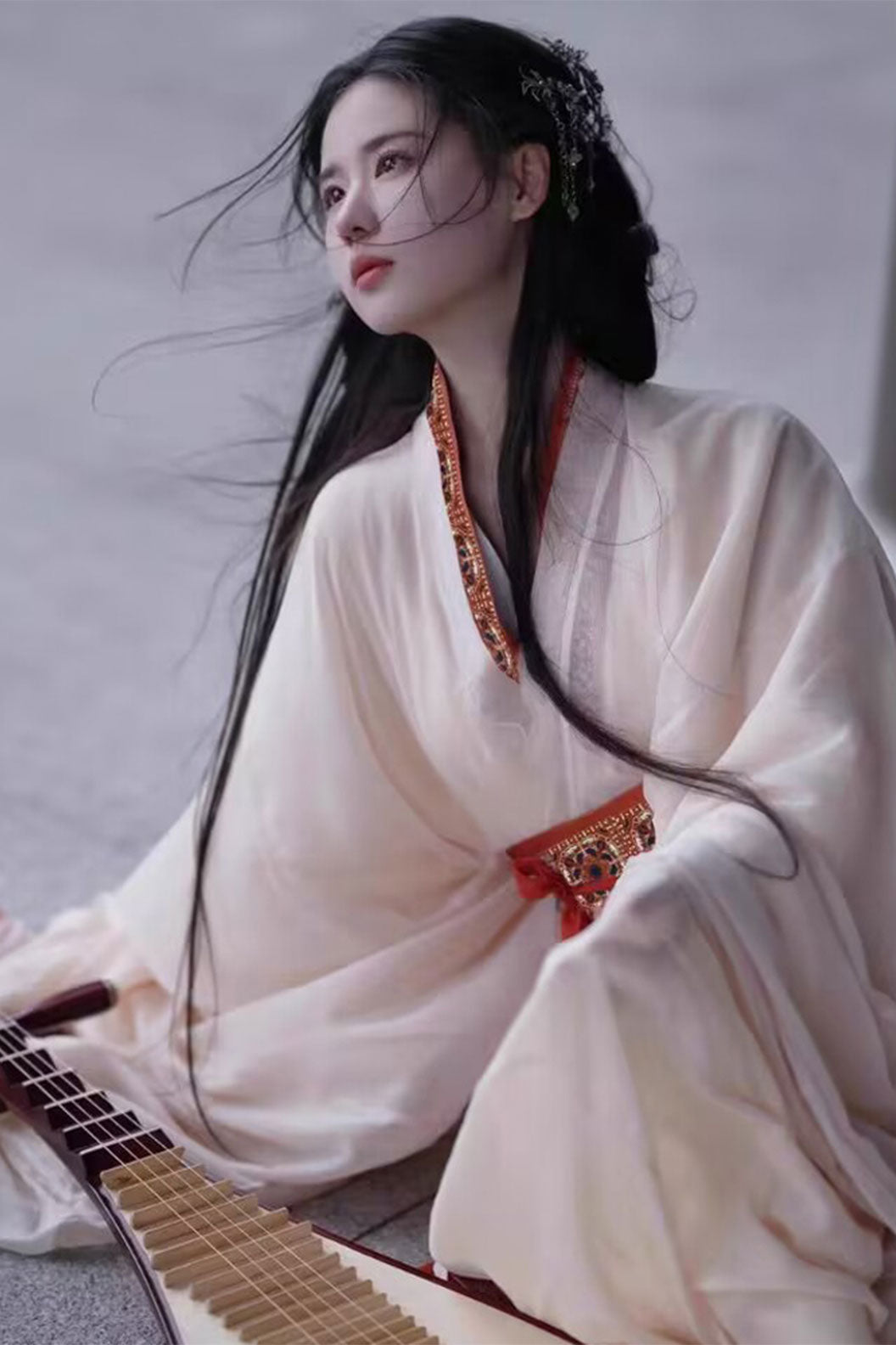 Warring states robe wide sleeved robe top with ruqun -xinghejiumeng 星河旧梦