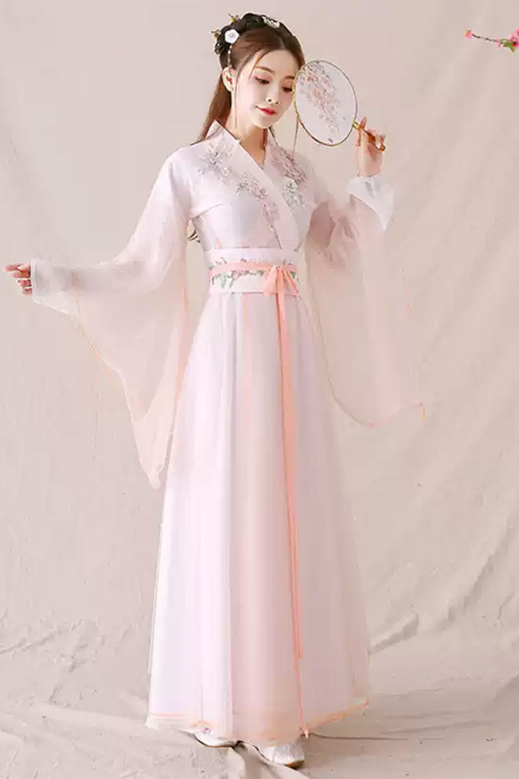 Wei Jin dynasty  hanfu chinese ancient style fairy air dance performance hanfu dress - danjinyifeng 丹襟遗风