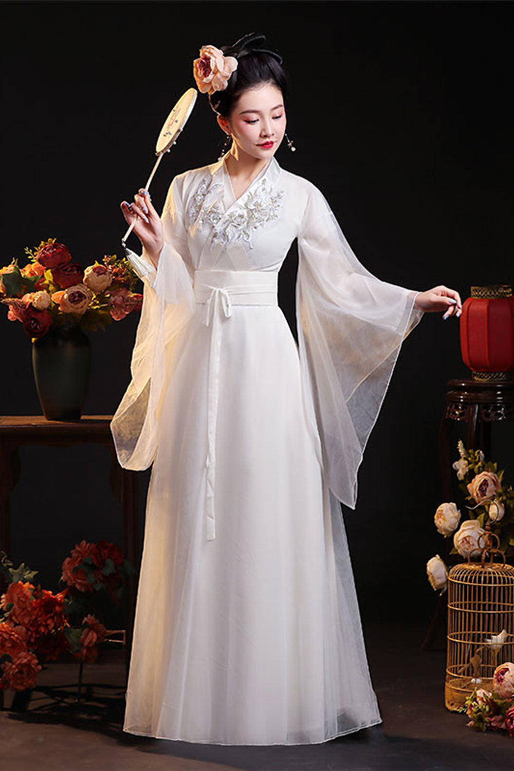 Wei Jin dynasty  hanfu chinese ancient style fairy air dance performance hanfu dress - danjinyifeng 丹襟遗风
