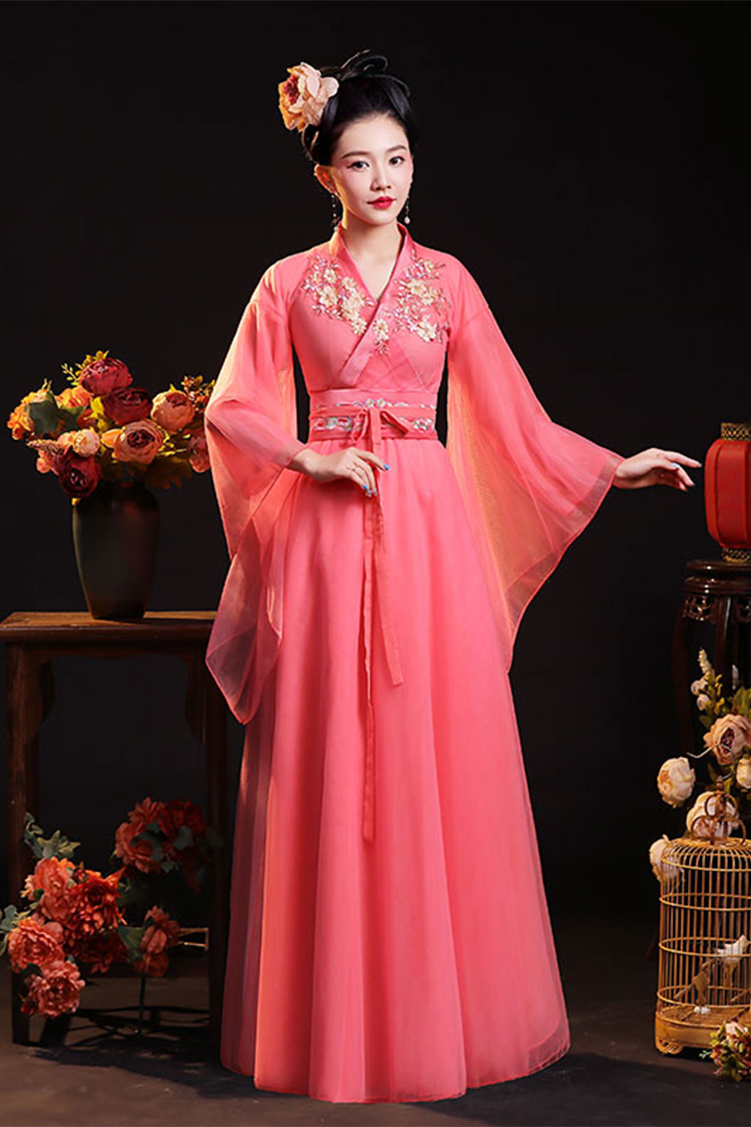 Wei Jin dynasty  hanfu chinese ancient style fairy air dance performance hanfu dress - danjinyifeng 丹襟遗风