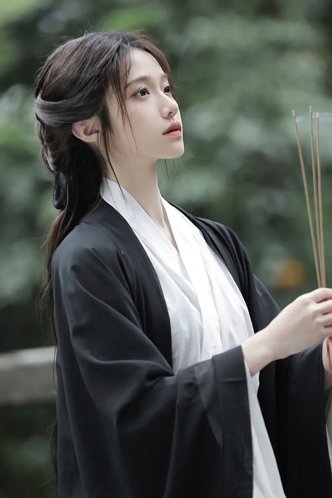 Wei Jin dynasty hanfu black hanfu dress autumn - zhiyan 栀言