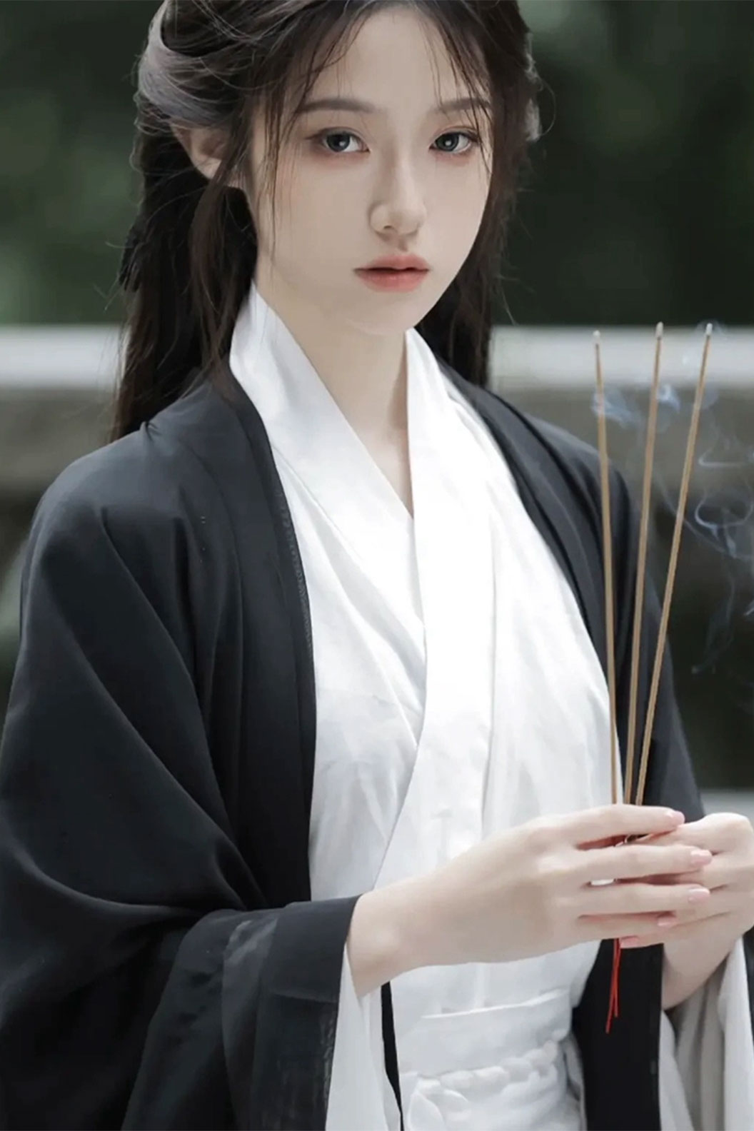 Wei Jin dynasty hanfu black hanfu dress autumn - zhiyan 栀言