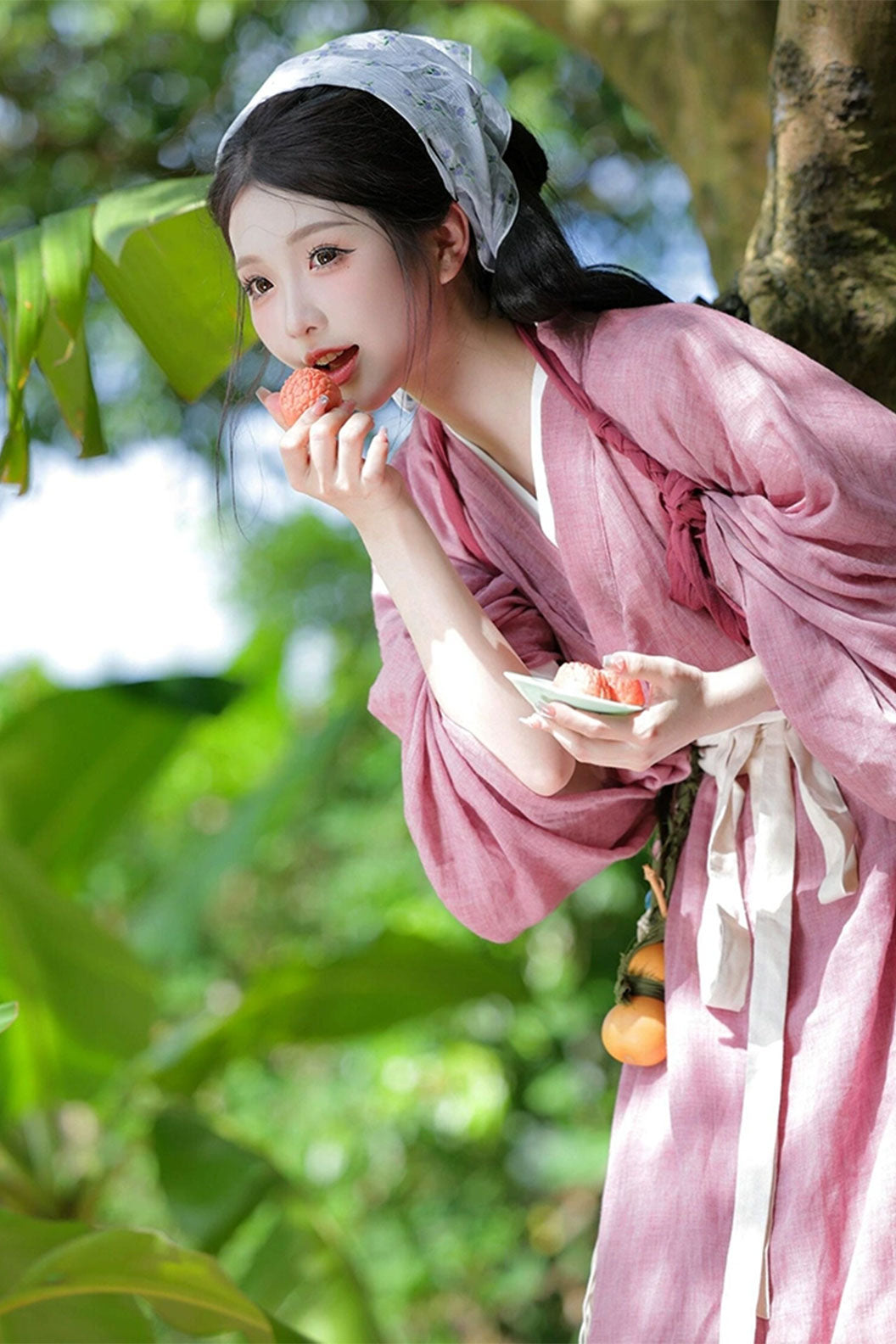 Wei Jin dynasty hanfu Cloudborne  hanfu dress with white ruqun - suyingshang 素影裳