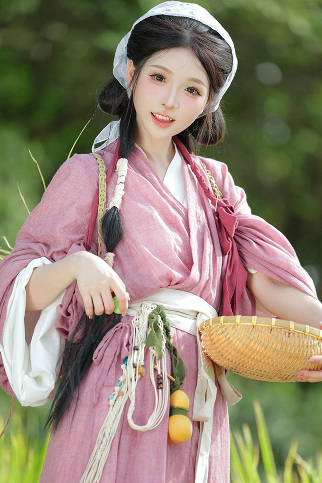Wei Jin dynasty hanfu Cloudborne  hanfu dress with white ruqun - suyingshang 素影裳