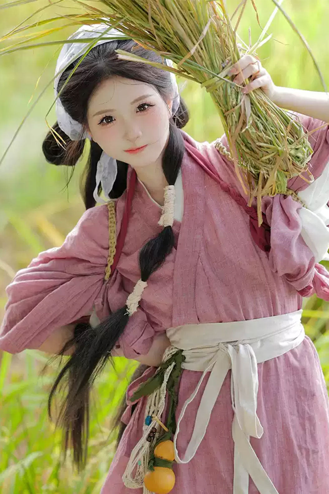 Wei Jin dynasty hanfu Cloudborne  hanfu dress with white ruqun - suyingshang 素影裳