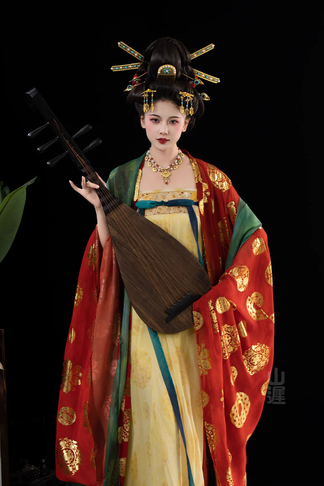 Tang dynasty hanfu Ruqun with wide-sleeved robe hanfu dress for spring - huarong 花容