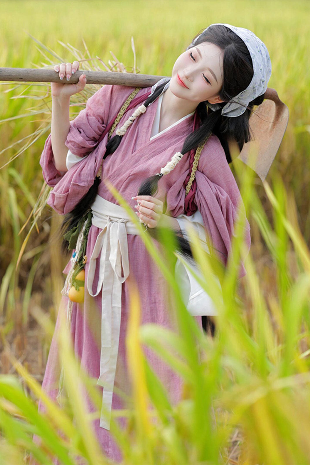 Wei Jin dynasty hanfu Cloudborne  hanfu dress with white ruqun - suyingshang 素影裳