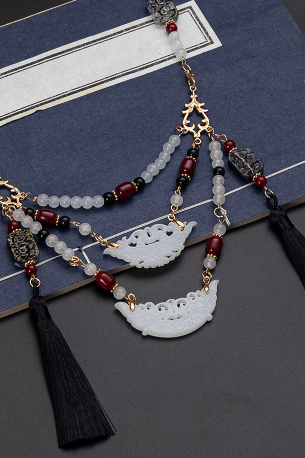Warring States Style Multi-Layer Retro Chinese Style Necklace