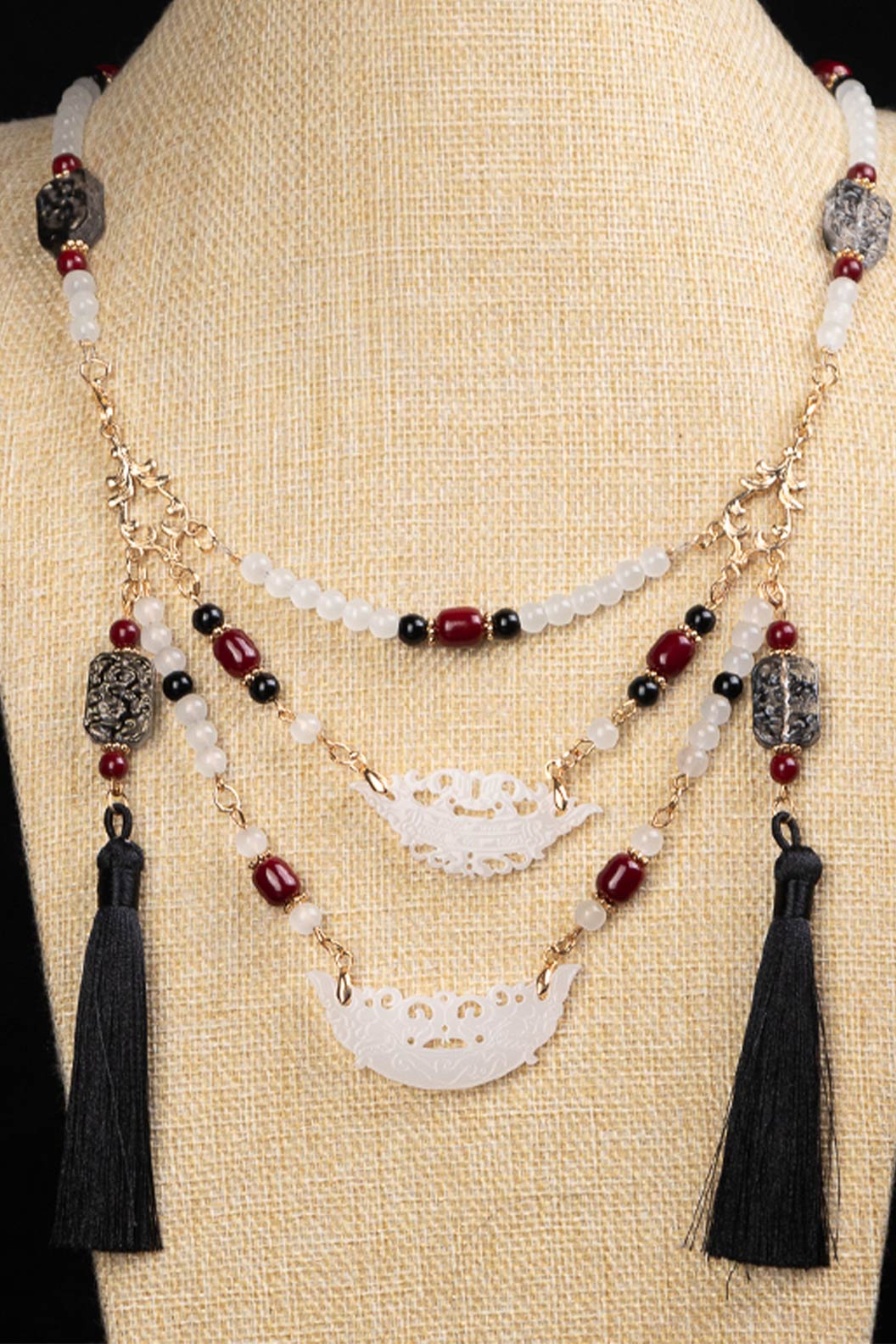 Warring States Style Multi-Layer Retro Chinese Style Necklace