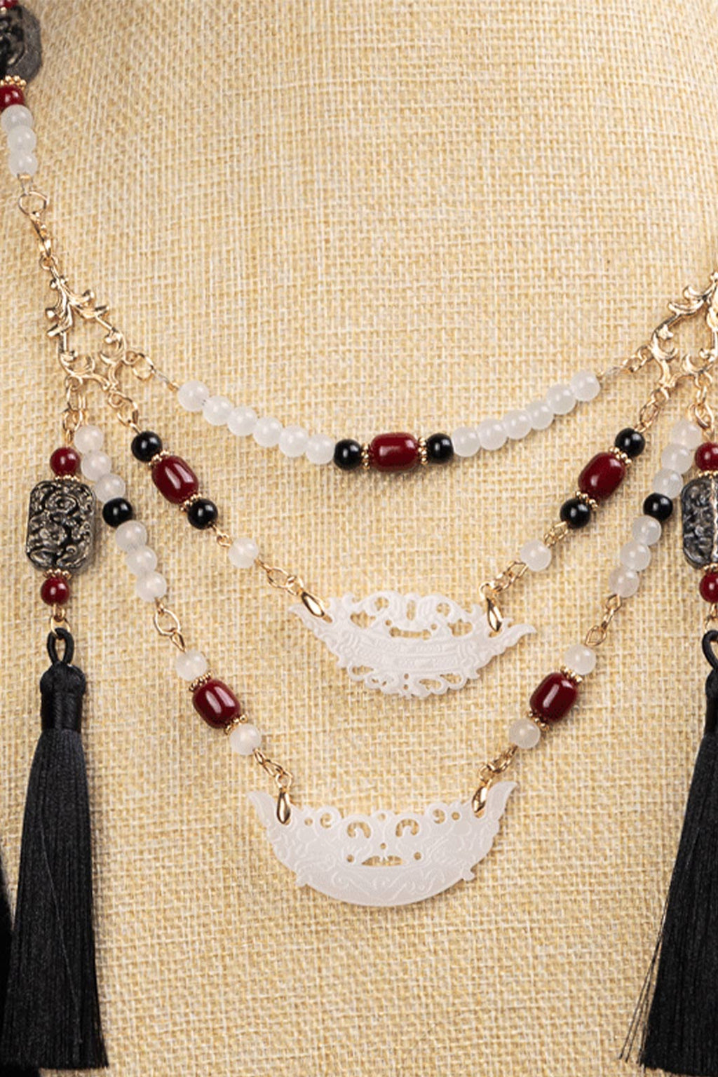 Warring States Style Multi-Layer Retro Chinese Style Necklace